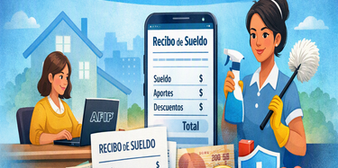 Recibo de sueldo asistido para empleadas de casas particulares